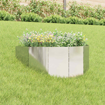 Raseneinfassung 4 Pcs 100 X 45 Cm Stahl Rostig