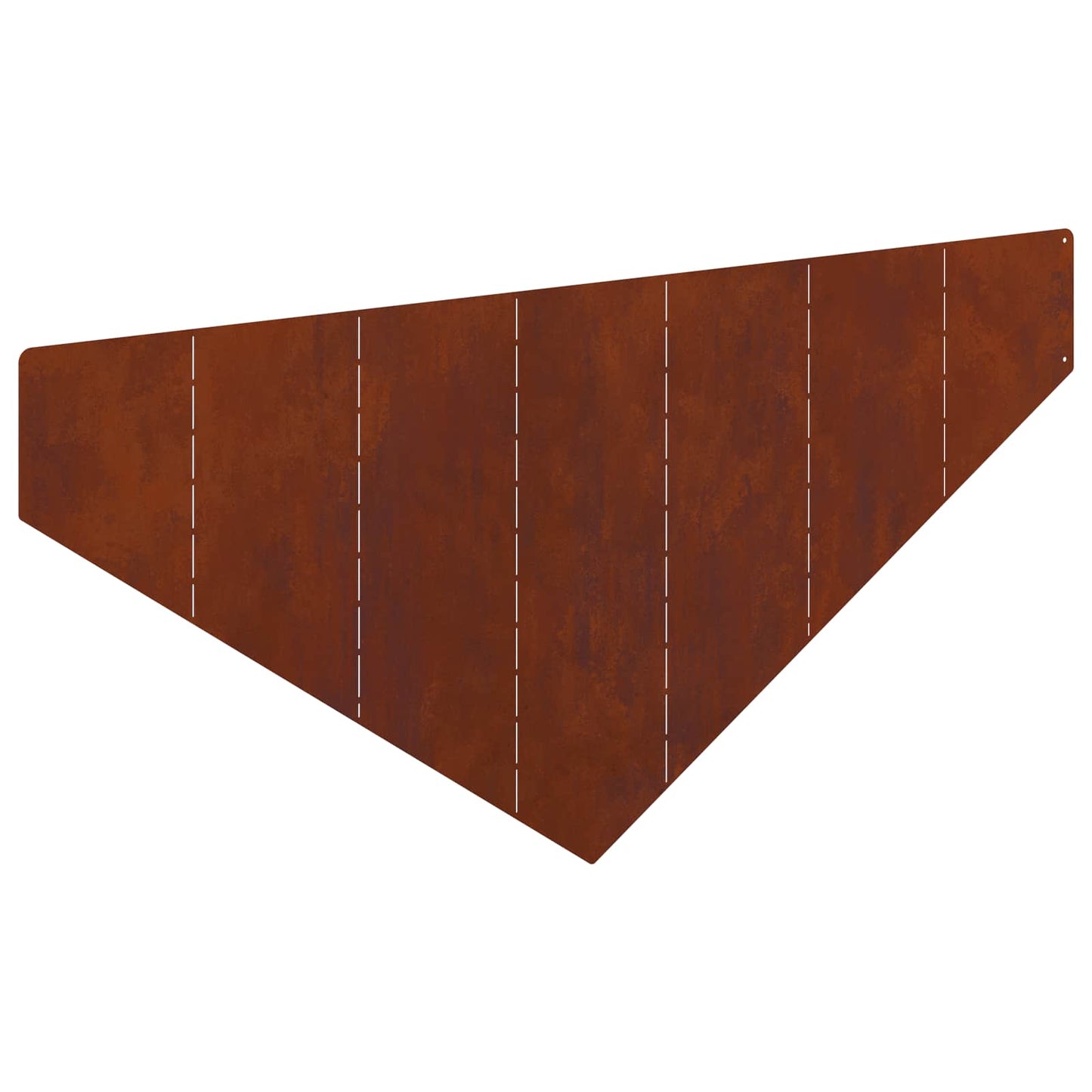 Raseneinfassung 4 Pcs 100 X 45 Cm Stahl Rostig