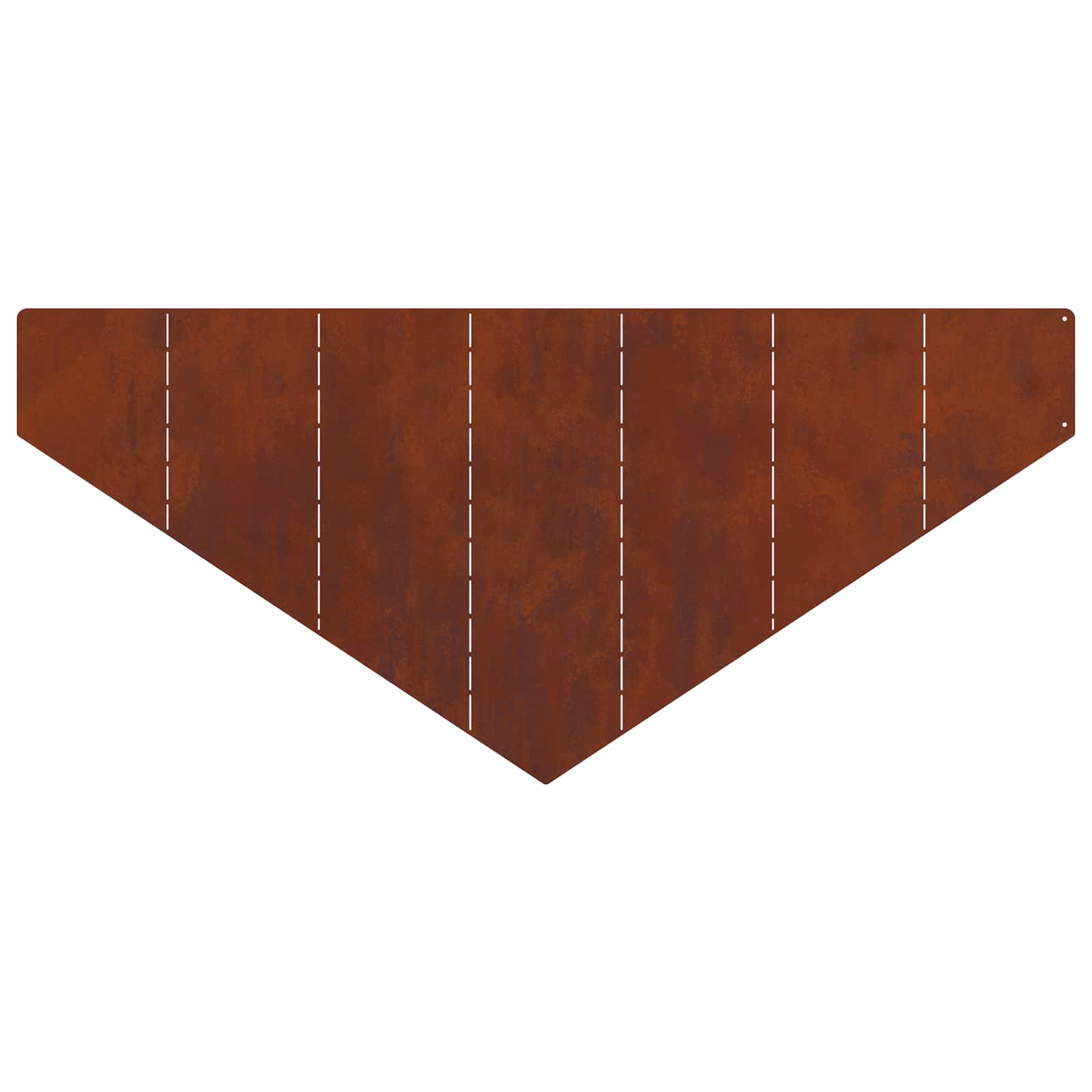 Raseneinfassung 4 Pcs 100 X 45 Cm Stahl Rostig
