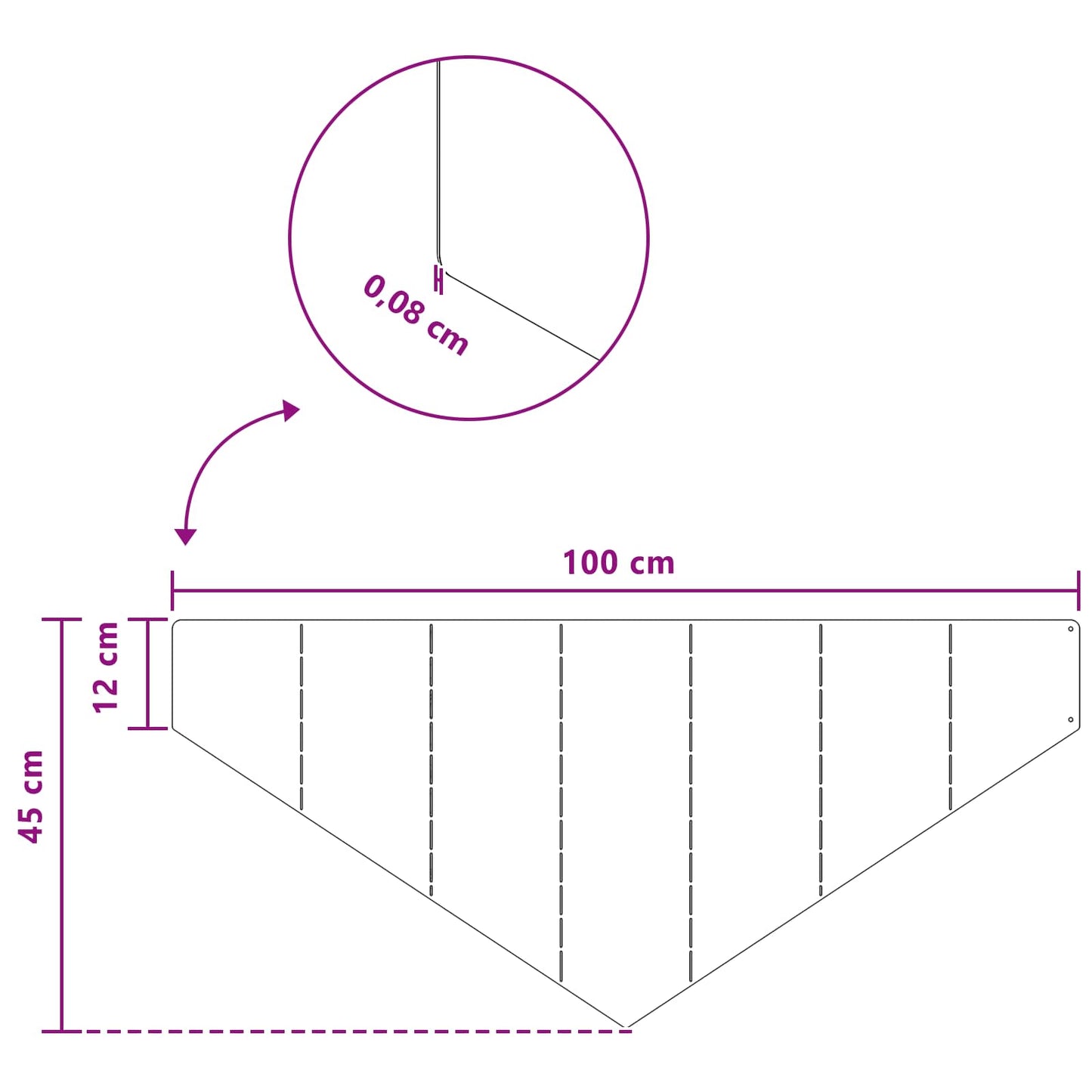 Raseneinfassung 4 Pcs 100 X 45 Cm Stahl Rostig
