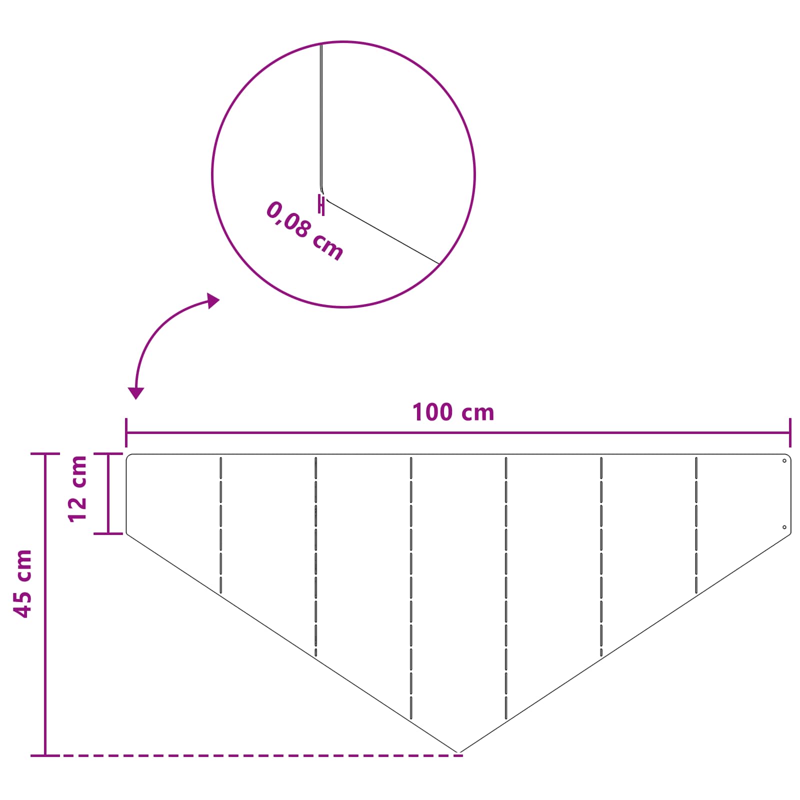 Raseneinfassung 4 Pcs 100 X 45 Cm Stahl Rostig