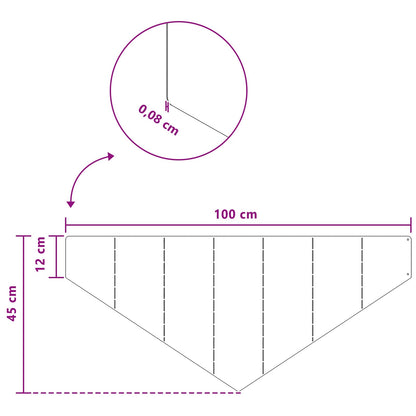 Raseneinfassung 4 Pcs 100 X 45 Cm Stahl Rostig