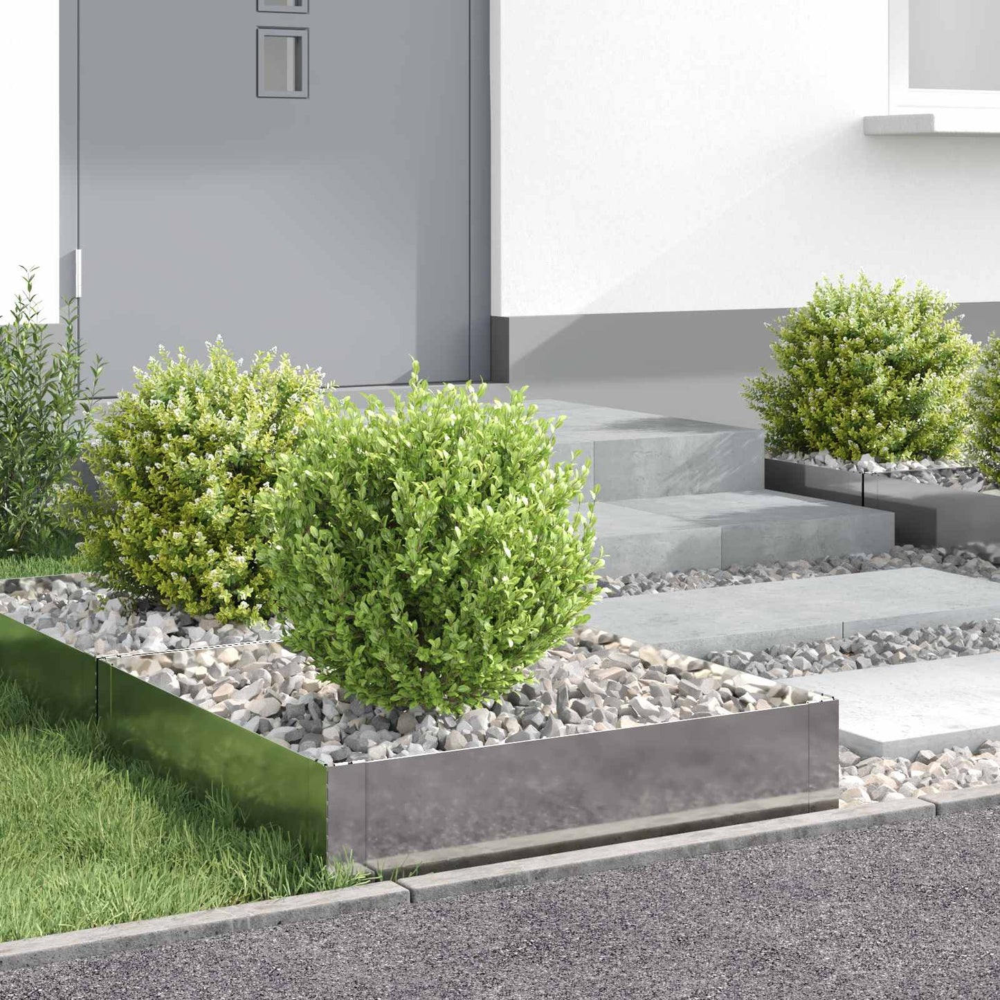 Raseneinfassung 4 Pcs Stahl Rostig