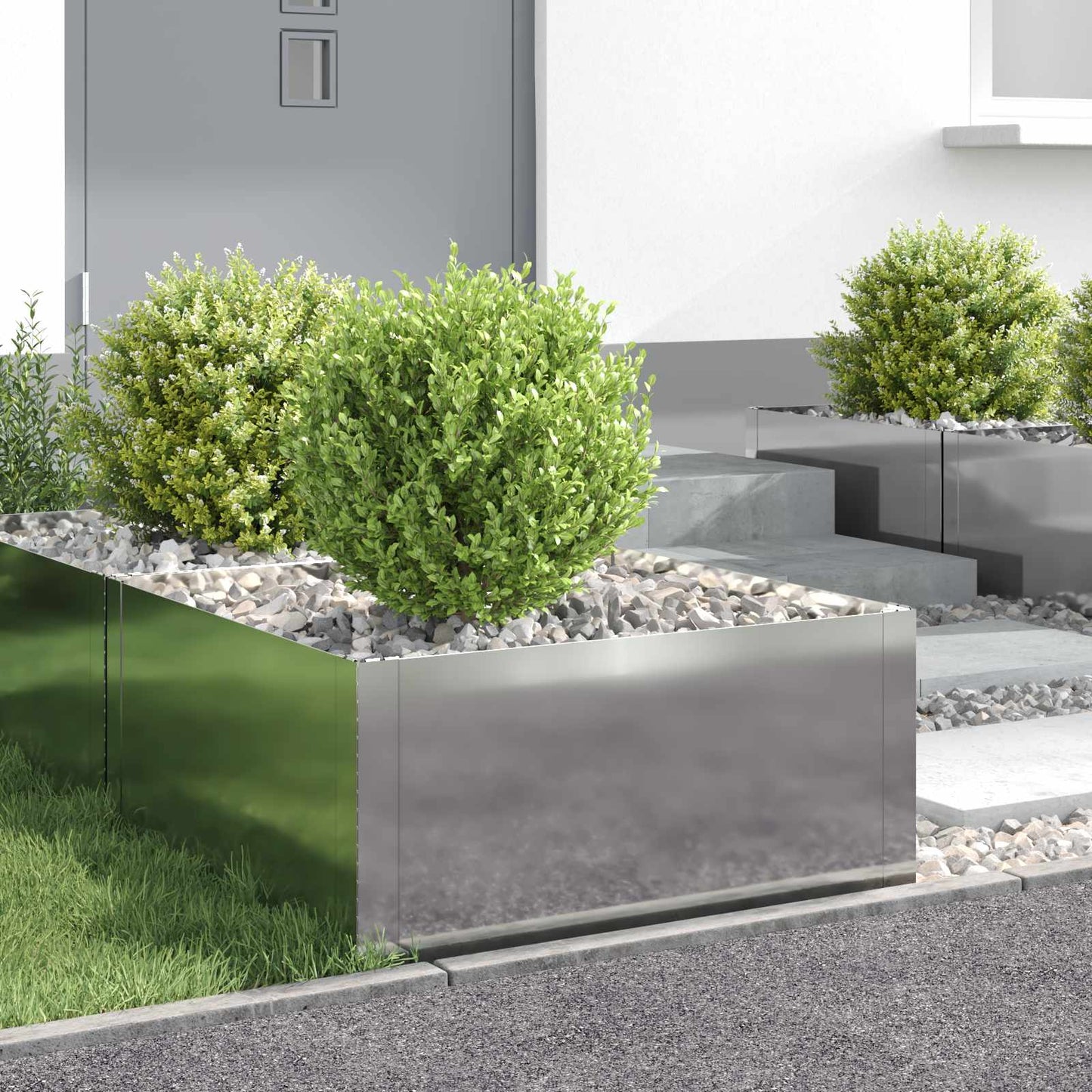 Raseneinfassung 4 Pcs Stahl Rostig