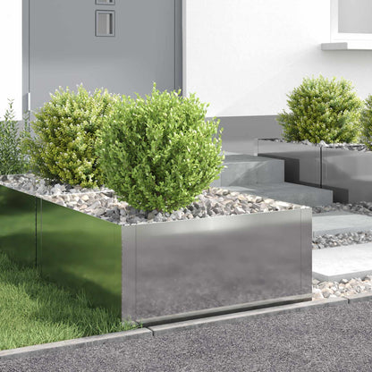 Raseneinfassung 4 Pcs Stahl Rostig