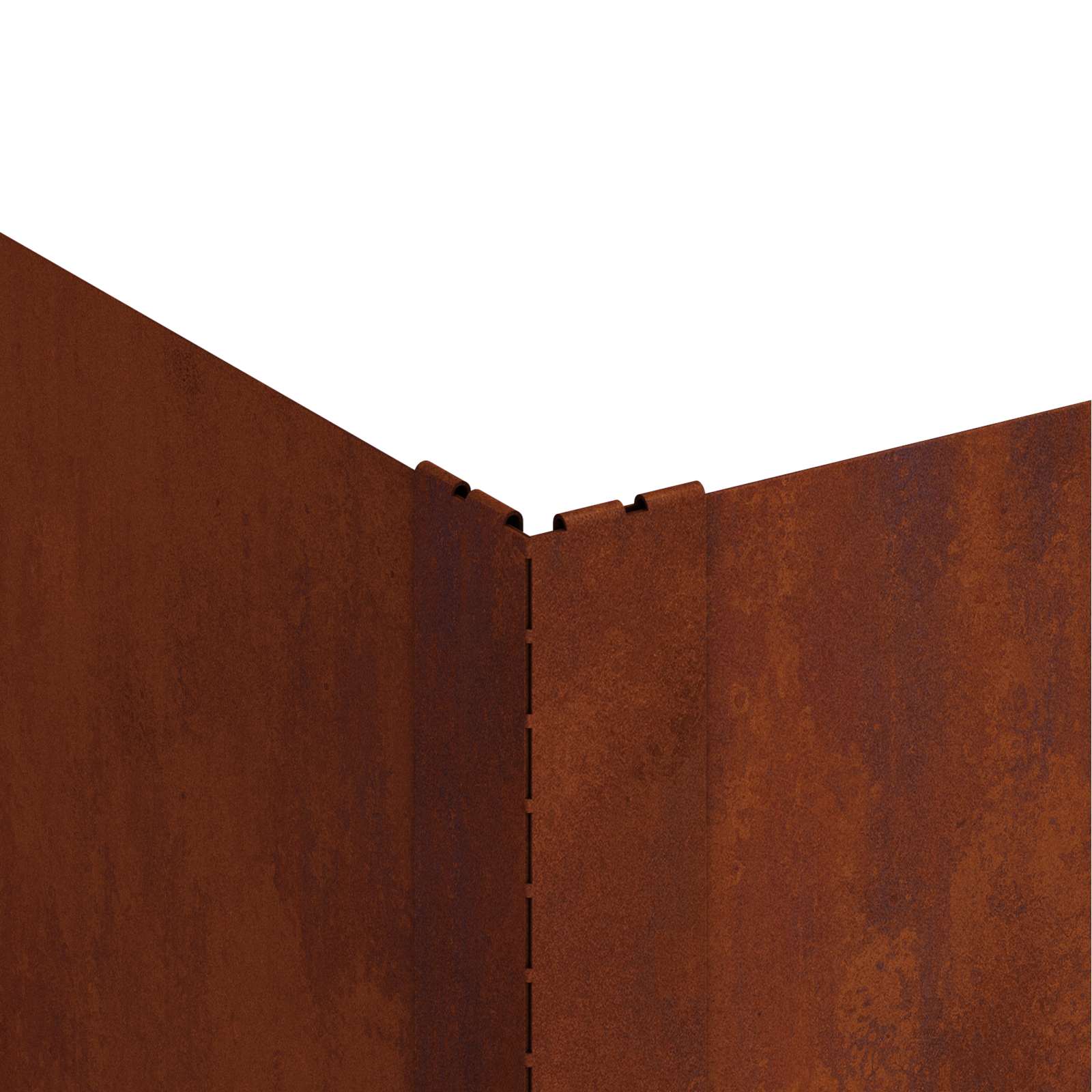 Raseneinfassung 4 Pcs Stahl Rostig