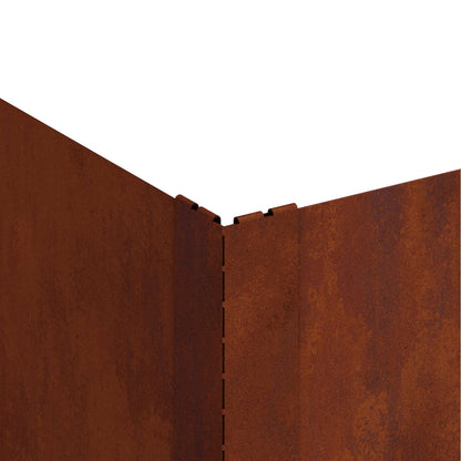 Raseneinfassung 4 Pcs Stahl Rostig