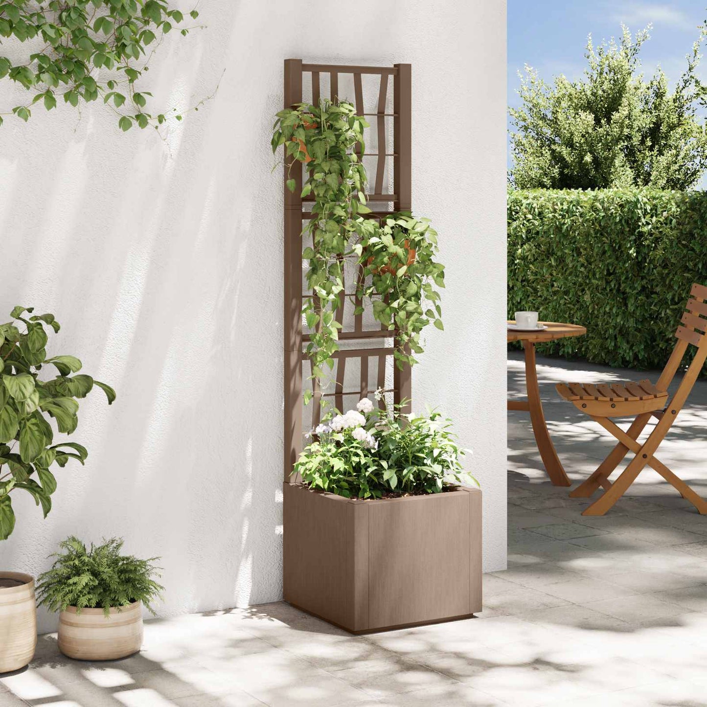 Gartenpflanzer Mit Gitter Pp