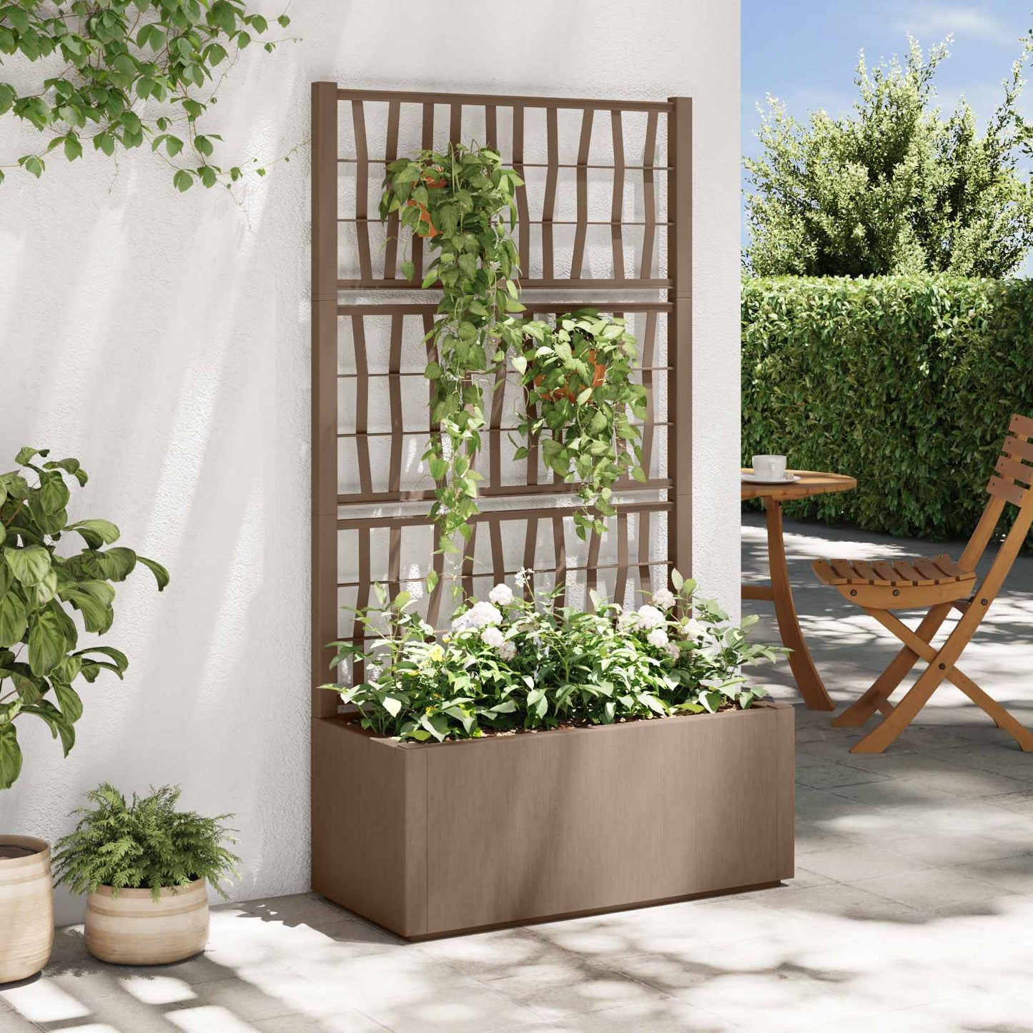 Gartenpflanzer Mit Gitter Pp