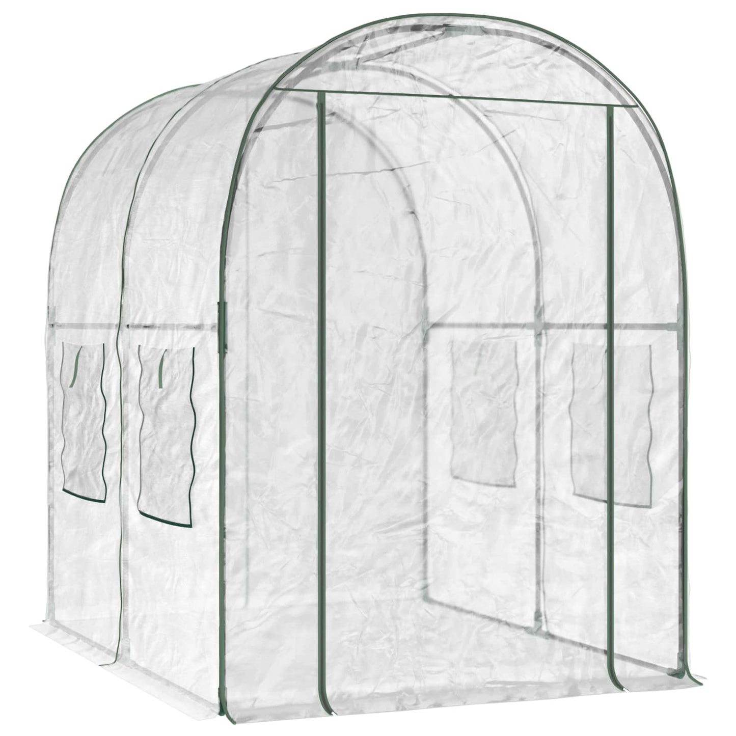 Gewächshaus Mit Rahmen 160 X 200 X 192,5 Cm Pvc Transparent