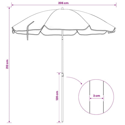 Garten-Sonnenschirm 170T Polyester