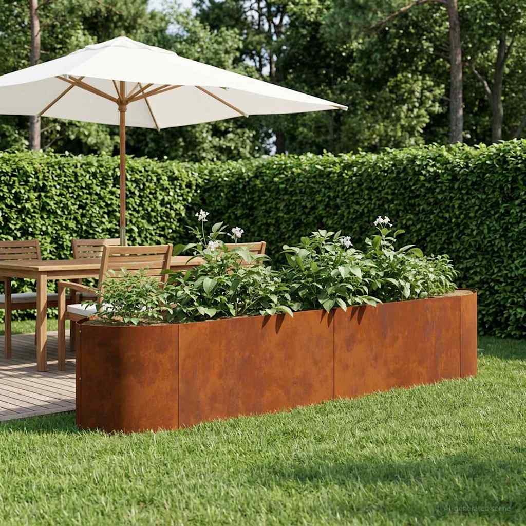 Hochbeet Im Garten 300 X 40 X 40 Cm Stahl