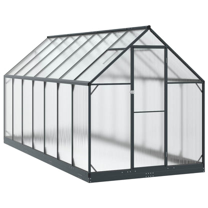 Garten Gewächshaus Mit Tür Anthrazit 183,5 X 123 X 207 Cm