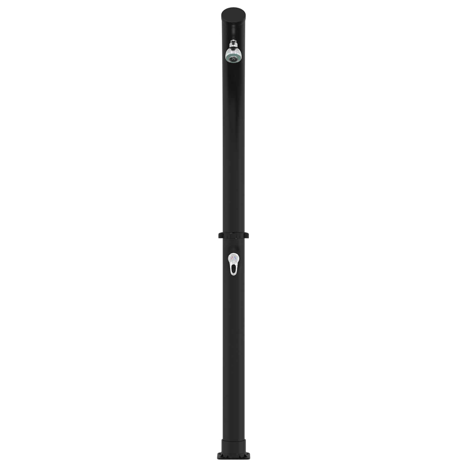 Solar Dusche Mit Duschkopf Pvc, Abs, Zinklegierung Schwarz