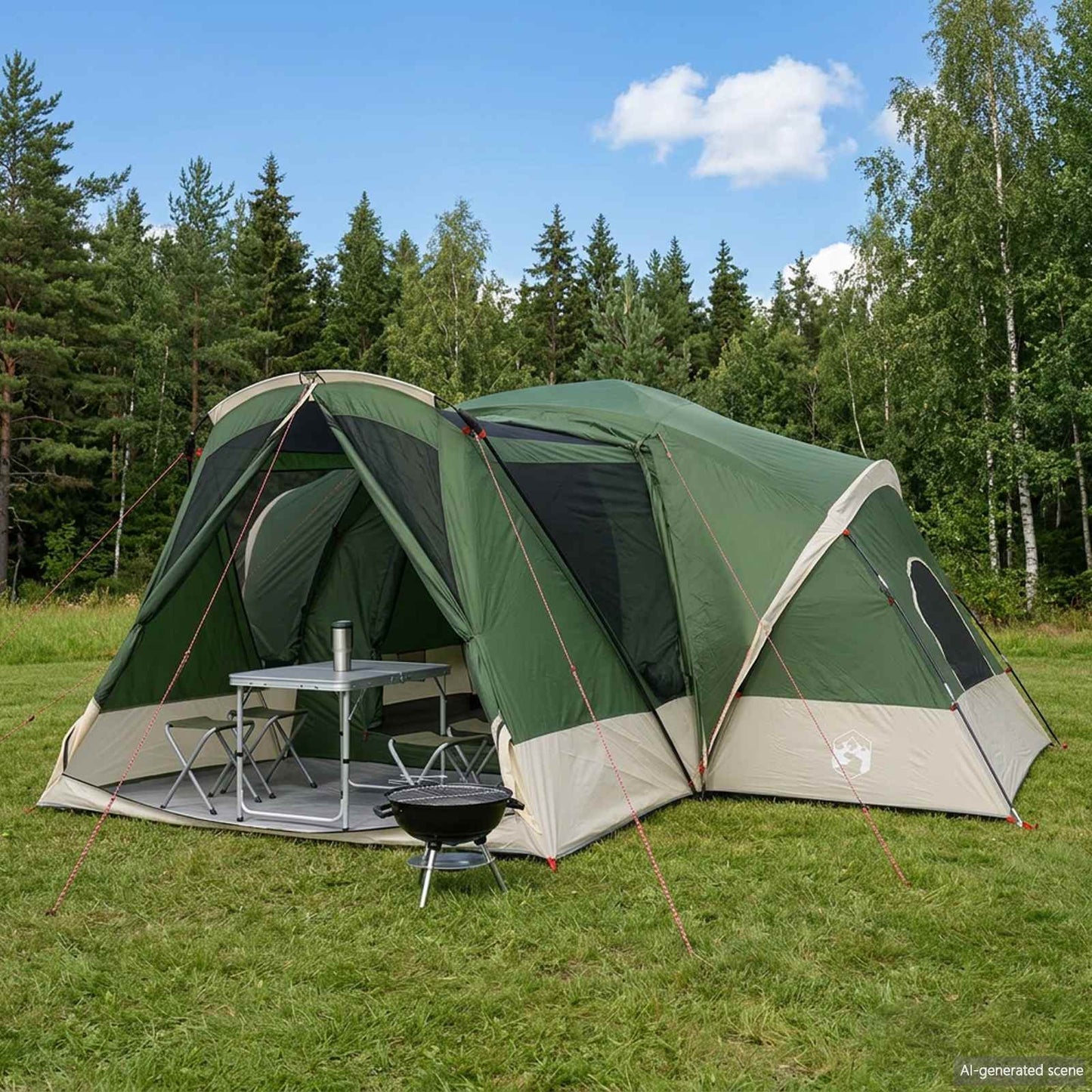 Cabin Zelt Mit Regenhaube, Wasserabweisend 10 Personen
