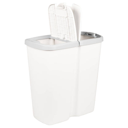 Mülltonne Weiß 48,5 X 28 X 51 Cm Pp