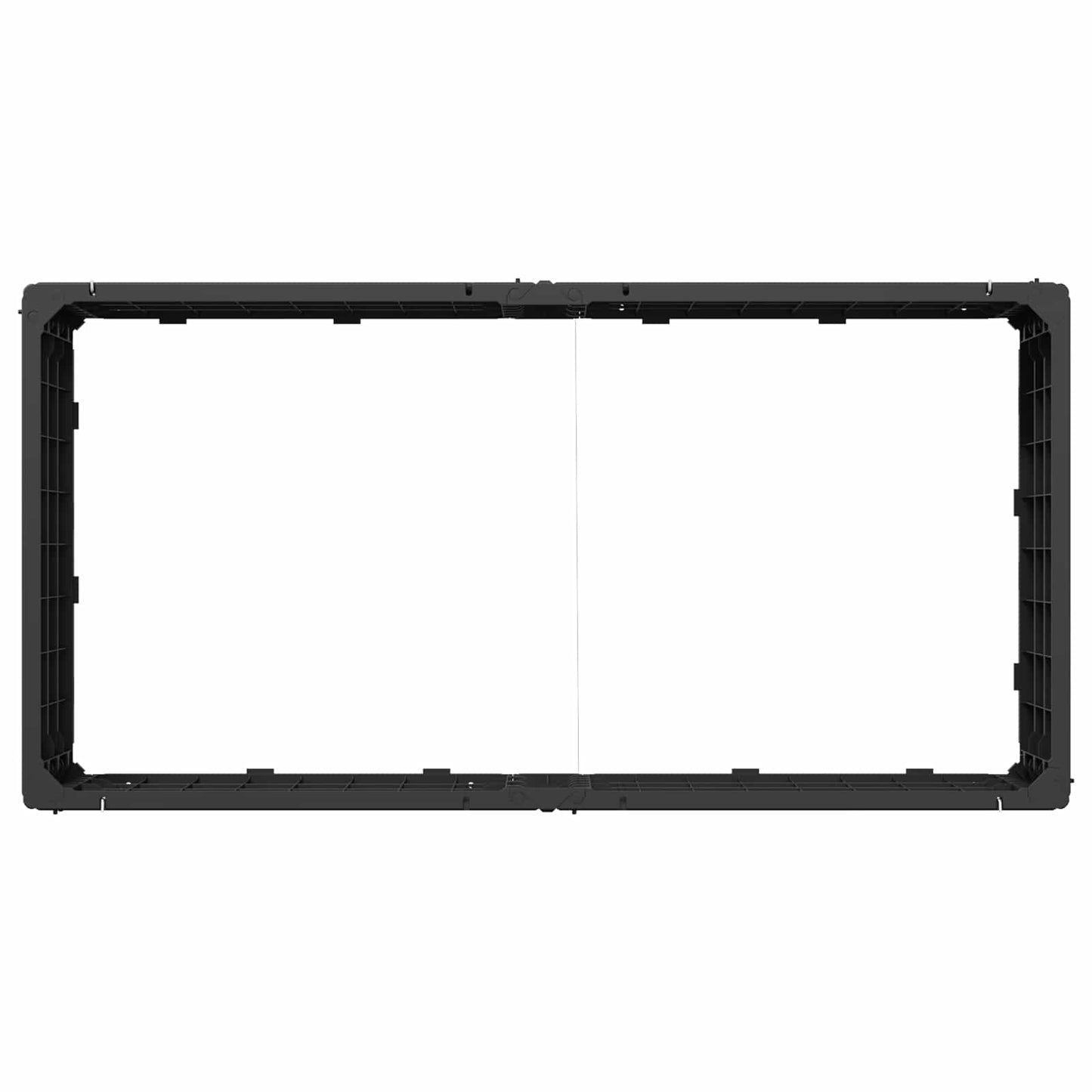 Hochbeet Schwarz 151 X 75,5 X 25 Cm Pp