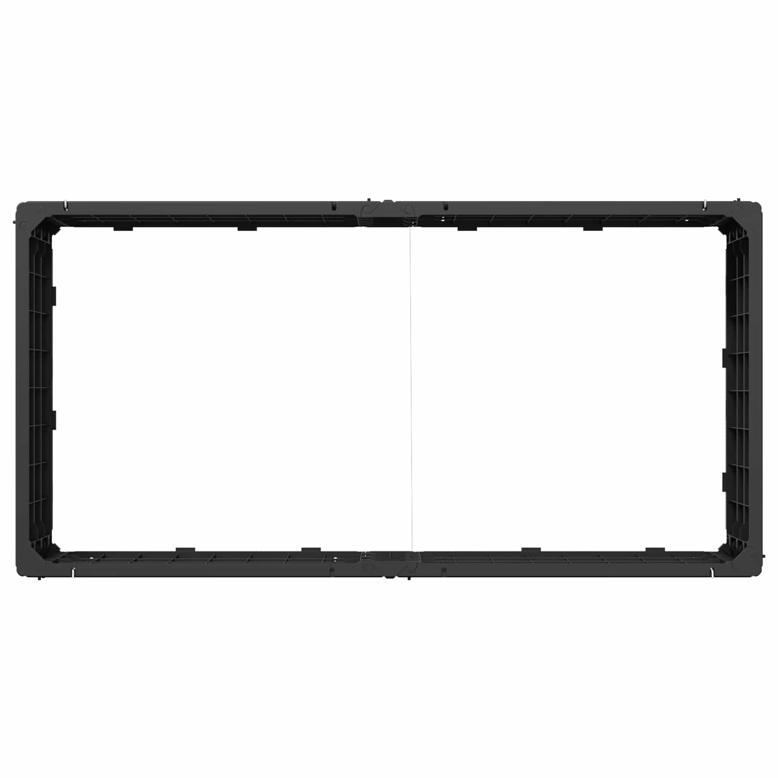 Hochbeet Schwarz 151 X 75,5 X 25 Cm Pp