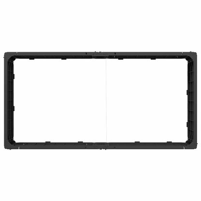 Hochbeet Schwarz 151 X 75,5 X 25 Cm Pp