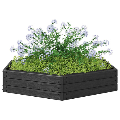 Hochbeet Schwarz 148 X 129 X 25 Cm Pp
