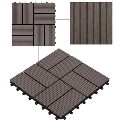 Terrassenfliese 22 Pcs 30 X 30 Cm Wpc