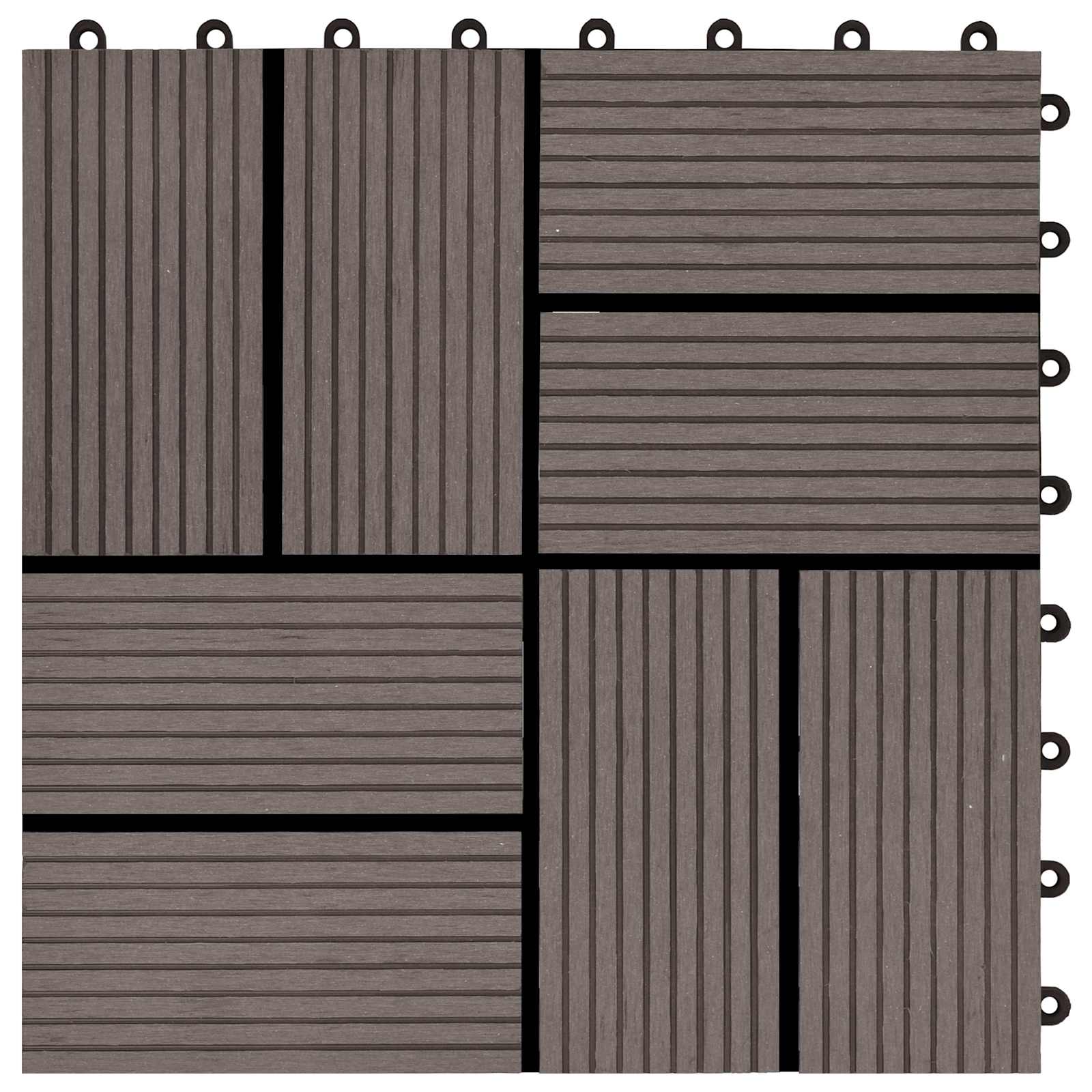 Terrassenfliese 22 Pcs 30 X 30 Cm Wpc