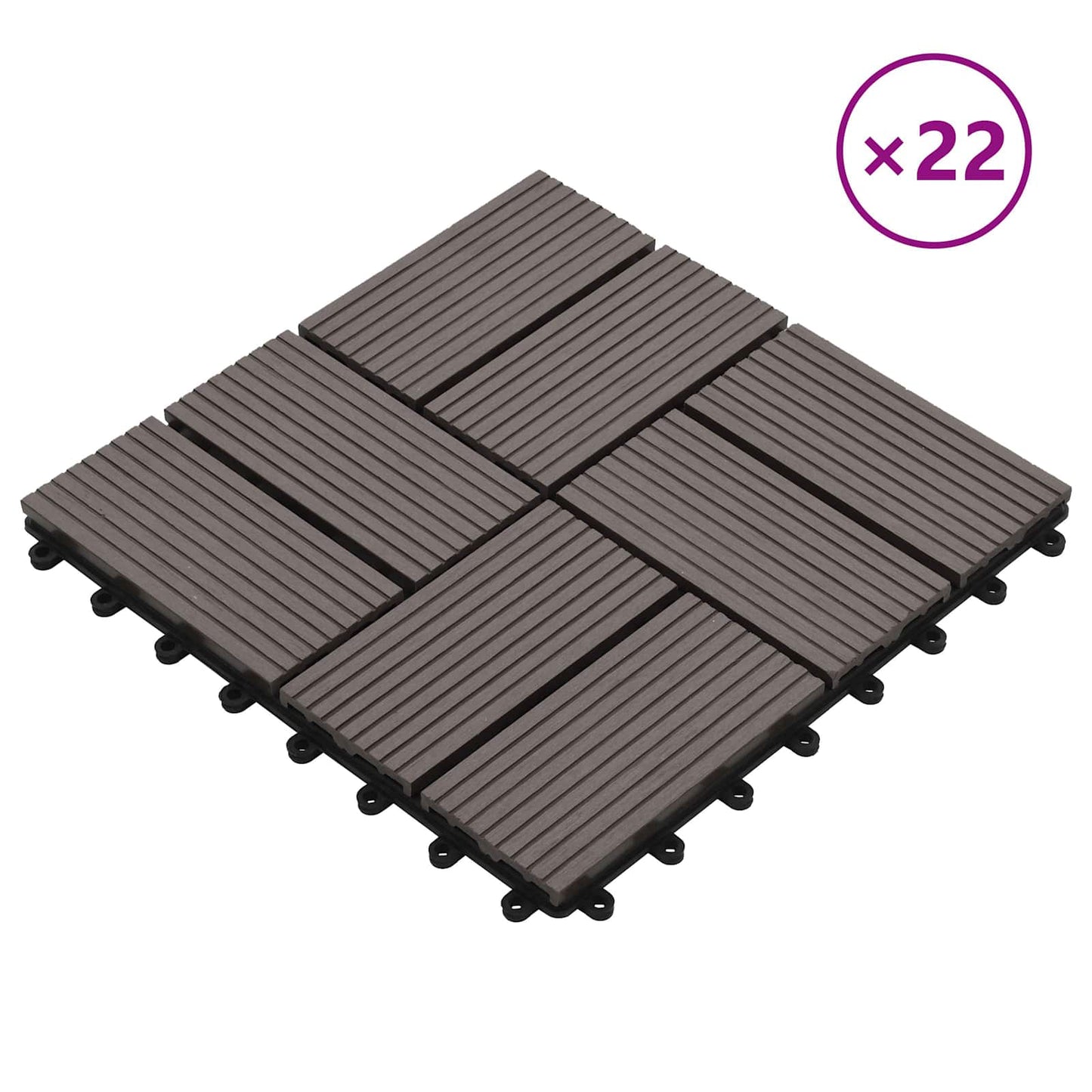 Terrassenfliese 22 Pcs 30 X 30 Cm Wpc
