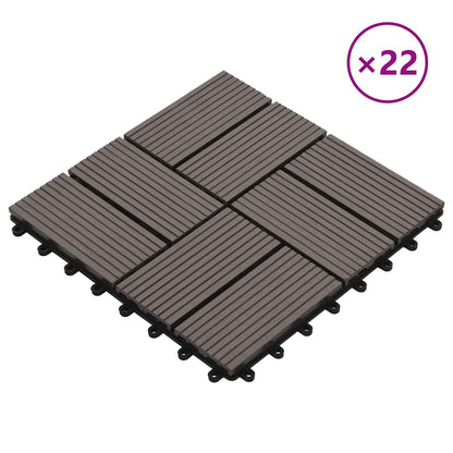 Terrassenfliese 22 Pcs 30 X 30 Cm Wpc