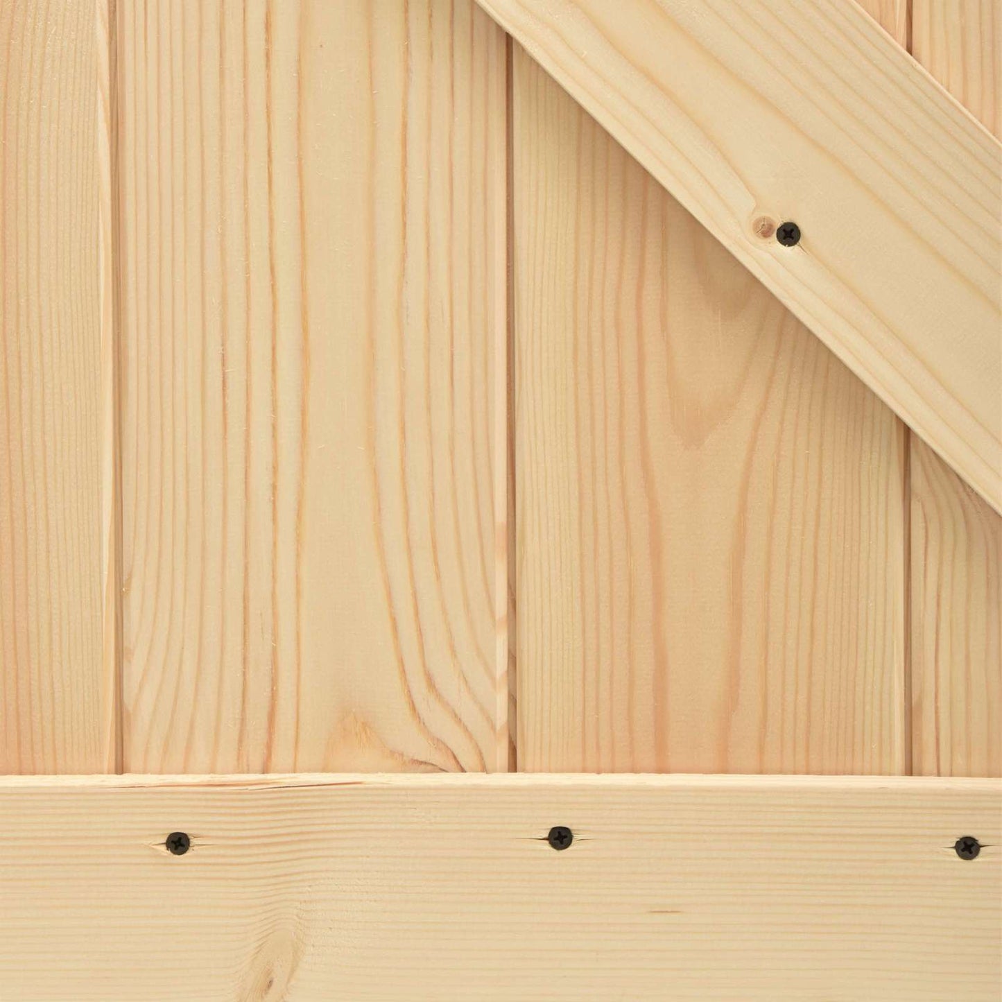 Schiebetür Natürlich Und Weiß 90 X 210 Cm Massives Kiefernholz