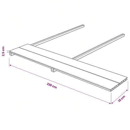 Terrassendiele 6 Pcs Dunkelbraun Wpc