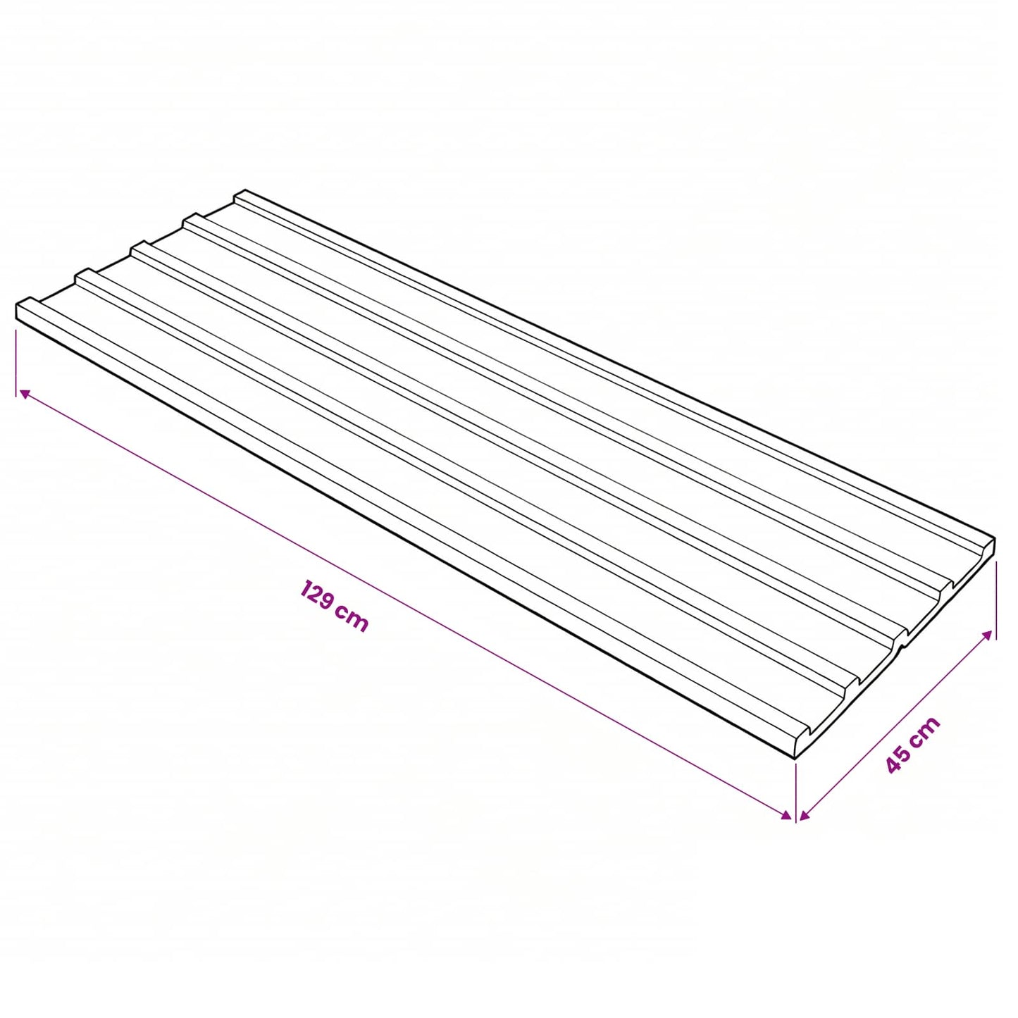 Dachpaneel 12 Pcs 129 X 45 Cm Verzinkter Stahl