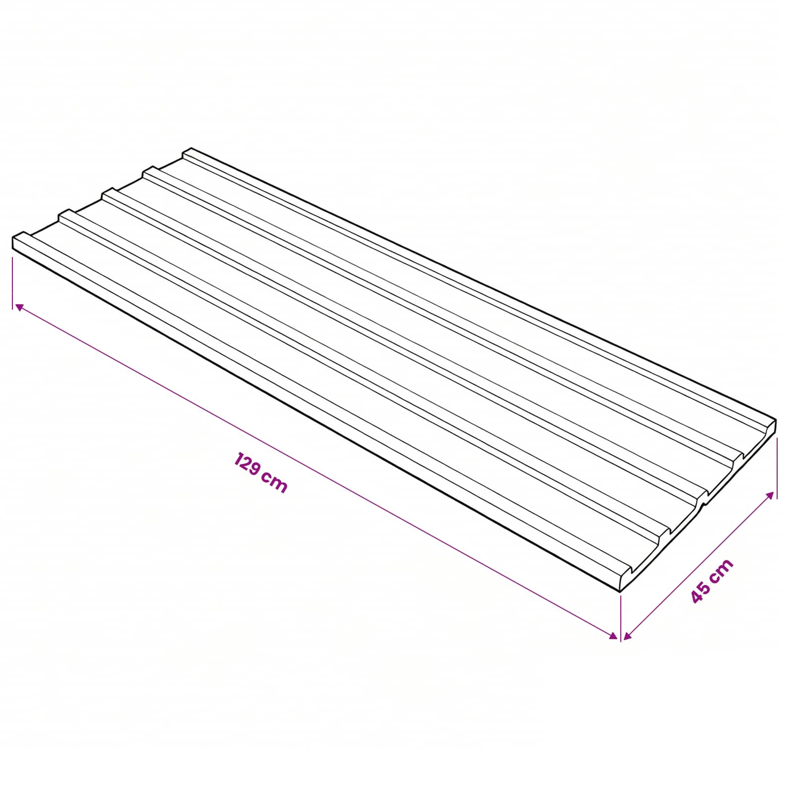 Dachpaneel 12 Pcs 129 X 45 Cm Verzinkter Stahl