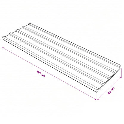 Dachpaneel 12 Pcs 129 X 45 Cm Verzinkter Stahl