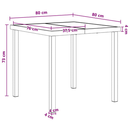 Garten Essgruppe 5 Pcs Schwarz Textilene Und Stahl