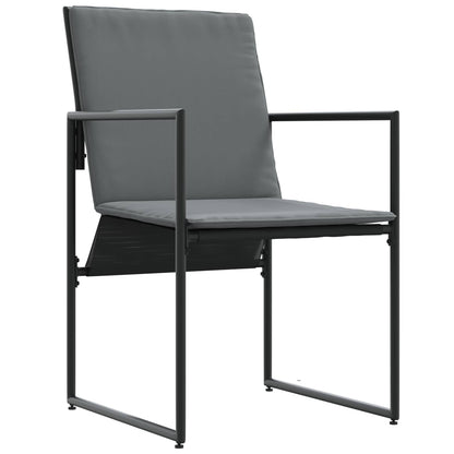Garten Essgruppe 9 Pcs Schwarz Und Anthrazit 160 X 80 X 73 Cm