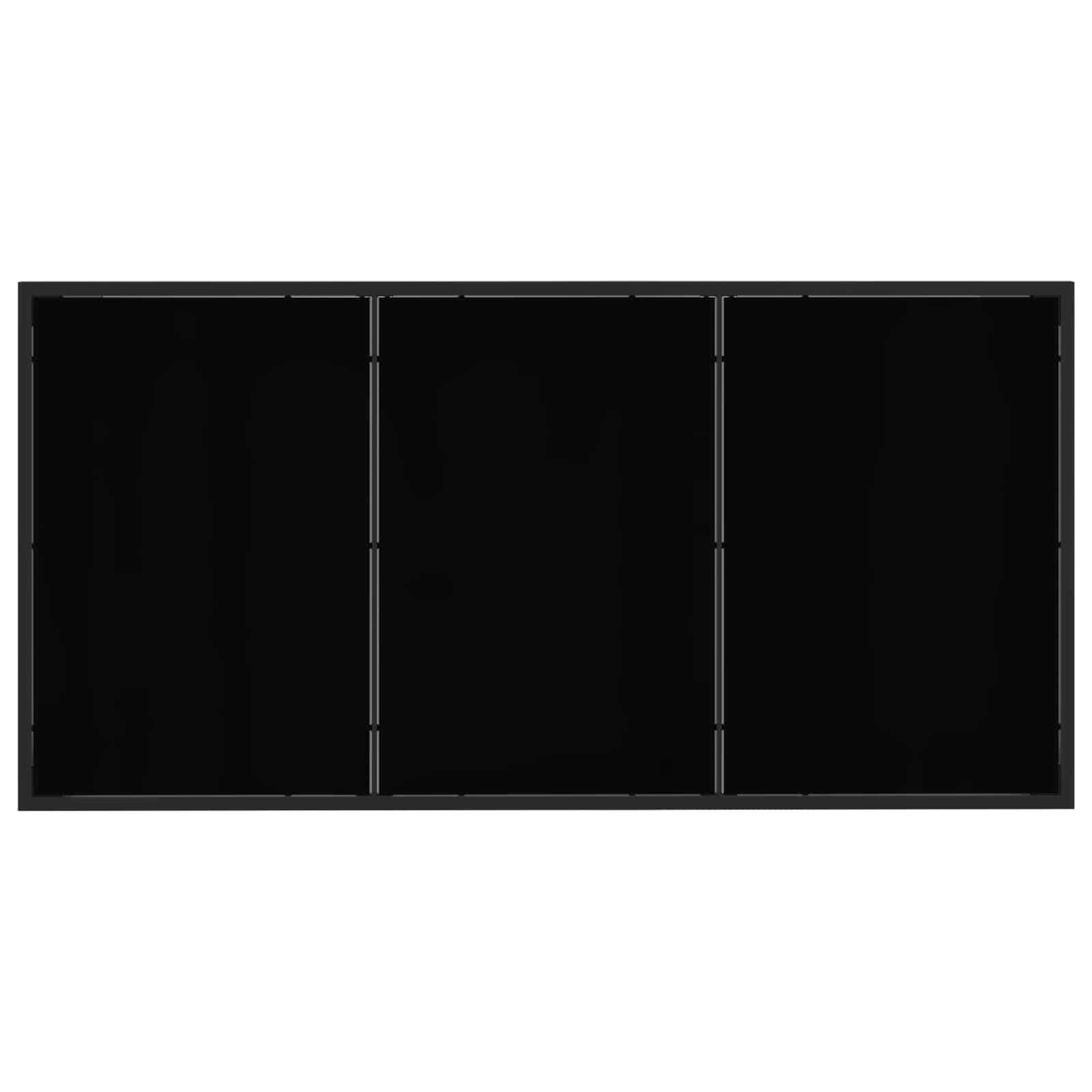 Garten Essgruppe 9 Pcs Schwarz Und Anthrazit 160 X 80 X 73 Cm