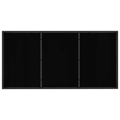 Garten Essgruppe 9 Pcs Schwarz Und Anthrazit 160 X 80 X 73 Cm