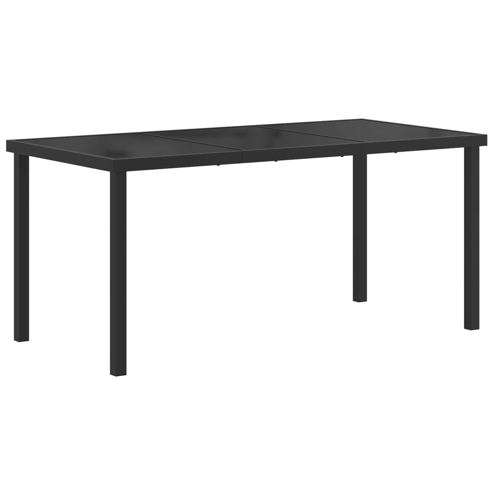 Garten Essgruppe 9 Pcs Schwarz Und Anthrazit 160 X 80 X 73 Cm