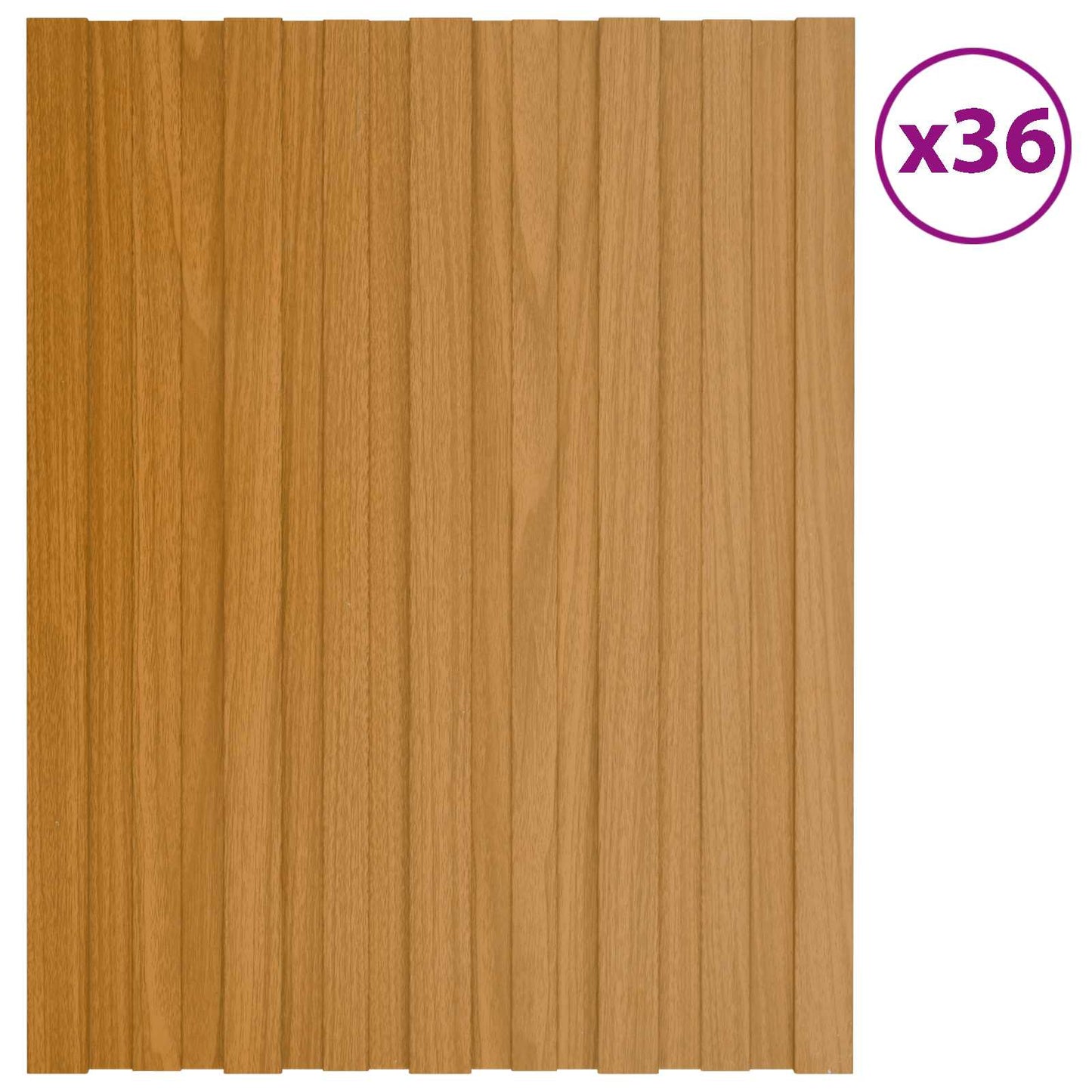 Dachpaneel 36 Pcs Natur Verzinkter Stahl