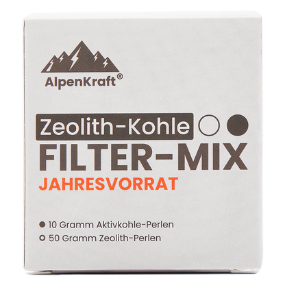 AlpenKraft® "Zeolith-Aktivkohle" Filterperlen Filtersteine