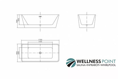 Badewanne Garda 170x80 cm