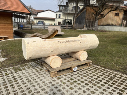 Holzbrunnen ,,Brecherspitz" Holztrog Seiten abgeflacht | diverse Größen & Optionen