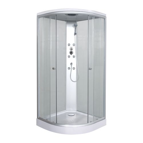Sanotechnik Duschkabine Komplettduschkabine PUNTO 90x90x215cm Quickline