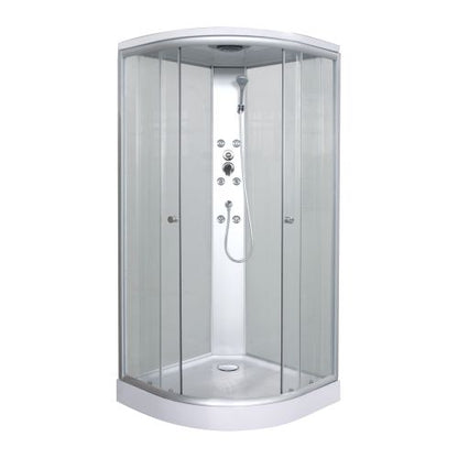 Sanotechnik Duschkabine Komplettduschkabine PUNTO 90x90x215cm Quickline