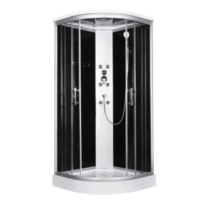Sanotechnik Duschkabine Komplettduschkabine PUNTO 90x90x215cm Quickline