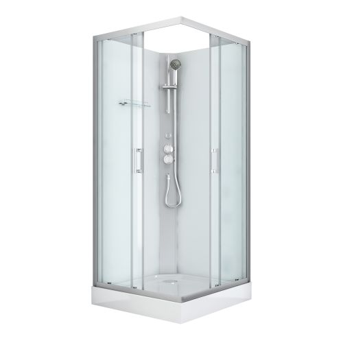 Sanotechnik Duschkabine Komplettduschkabine DENVER 90x90x210cm Quickline