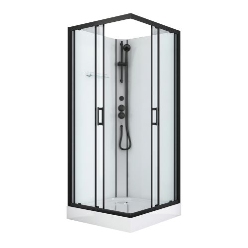 Sanotechnik Duschkabine Komplettduschkabine DENVER 90x90x210cm Quickline