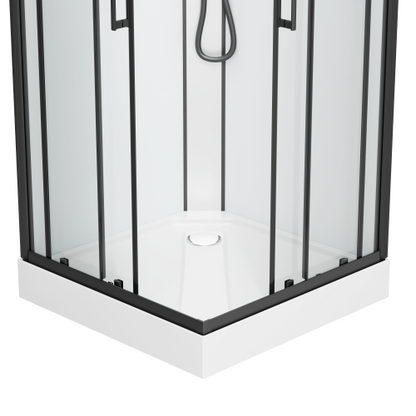 Sanotechnik Duschkabine Komplettduschkabine DENVER 90x90x210cm Quickline