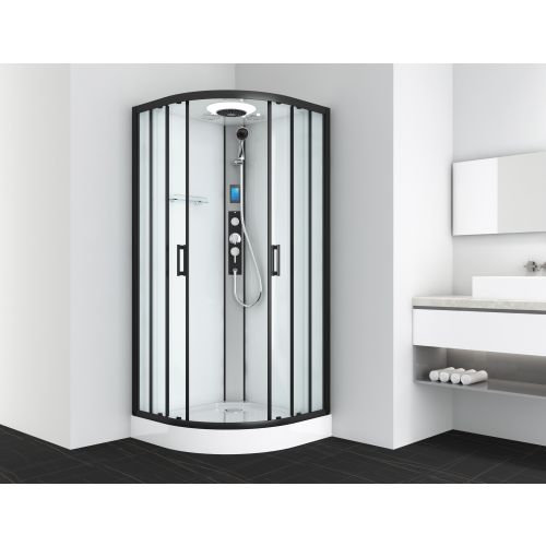 Sanotechnik Duschkabine Komplettduschkabine AUSTIN 90x90x215cm Quickline