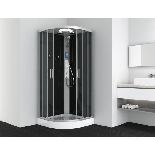 Sanotechnik Duschkabine Komplettduschkabine AUSTIN 90x90x215cm Quickline